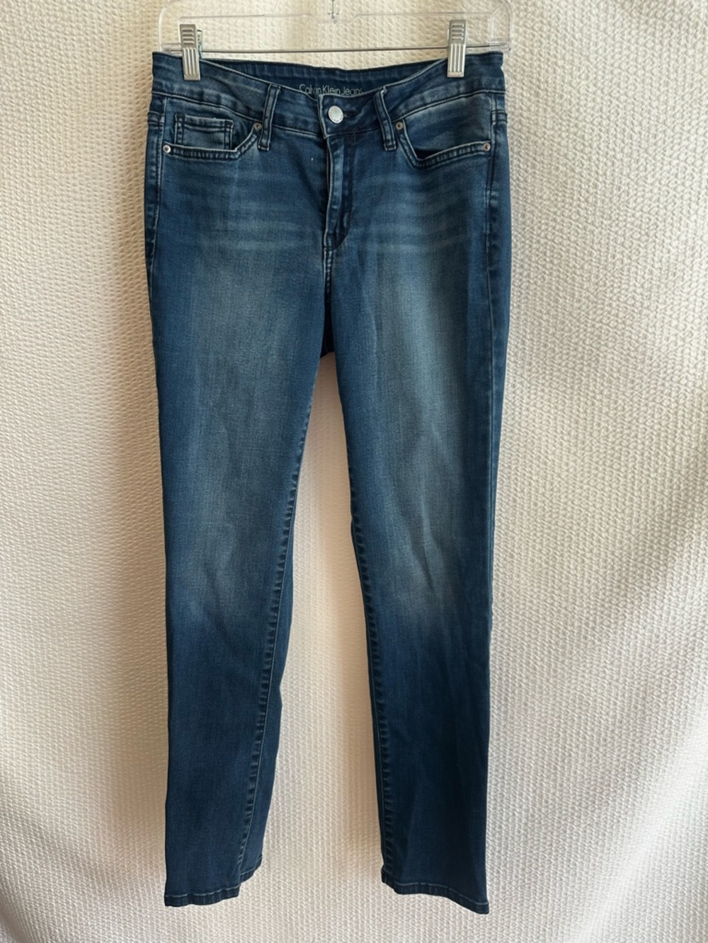 CALVIN KLEIN Ultimate Skinny Jeans Women’s 29x30 Blue Stretch Denim Mid Rise